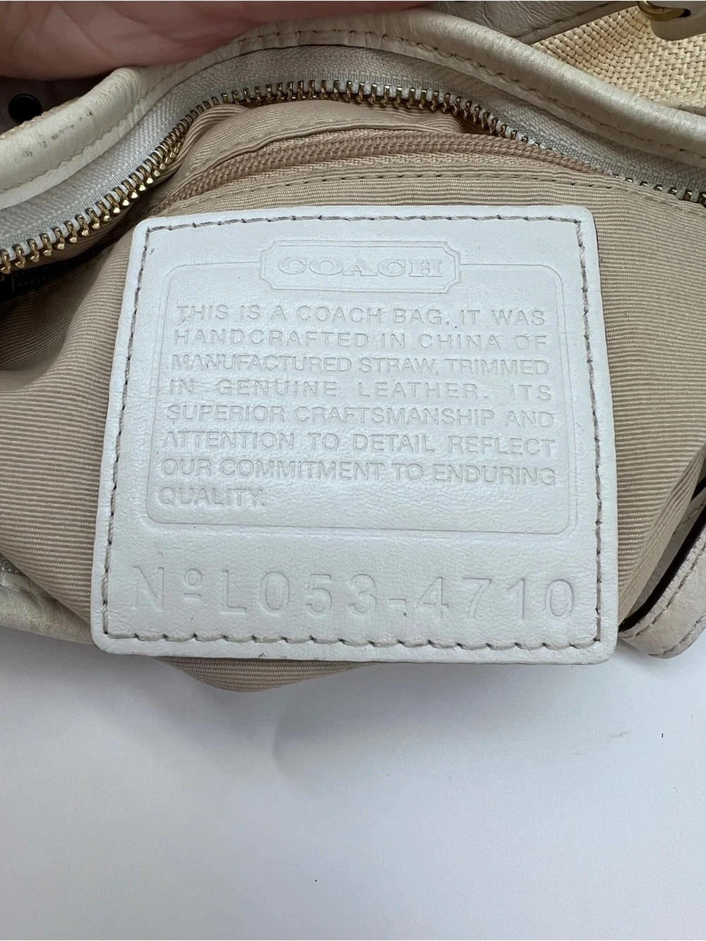 Coach Vintage ‘05 Soho Angora Straw Hobo Shoulder Bag